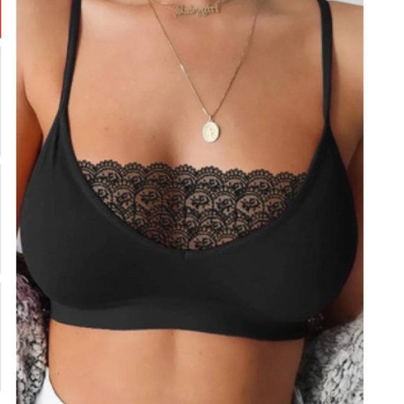 unbranded Other - Black Lace Solid Color Plus Size Bra 4X